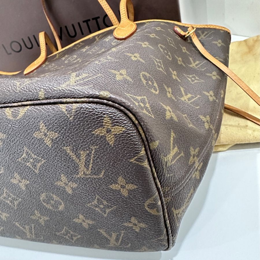 LV neverfull MM經典款老花購物包-5