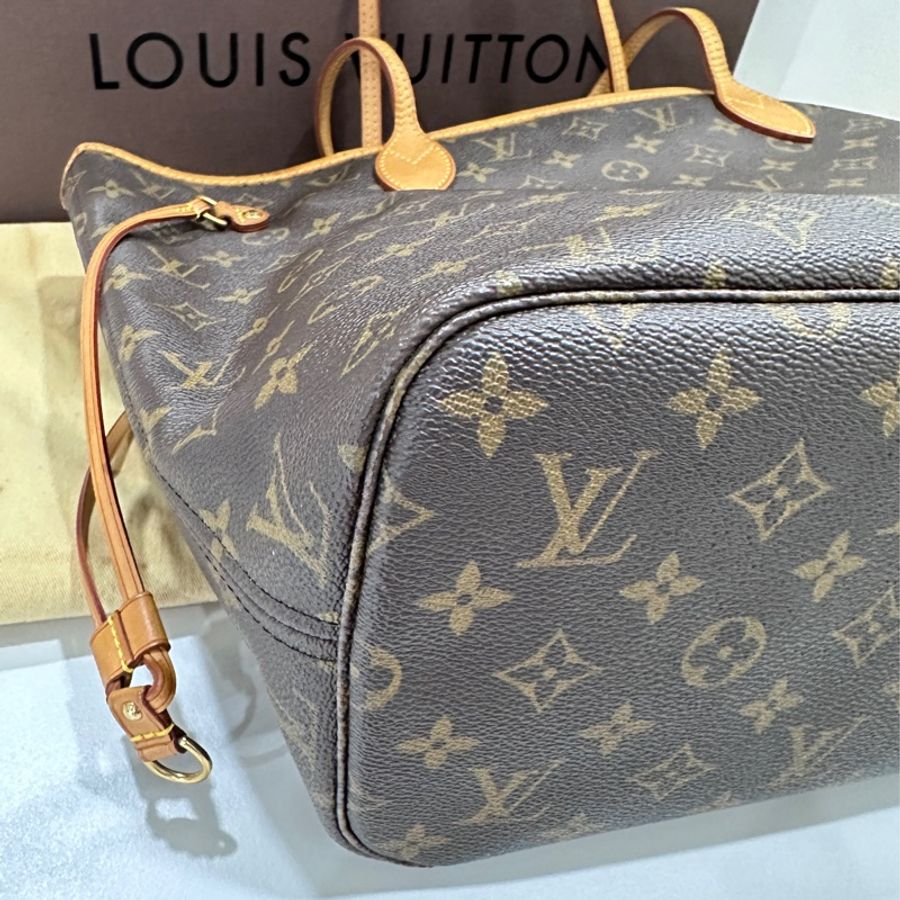 LV neverfull MM經典款老花購物包-6