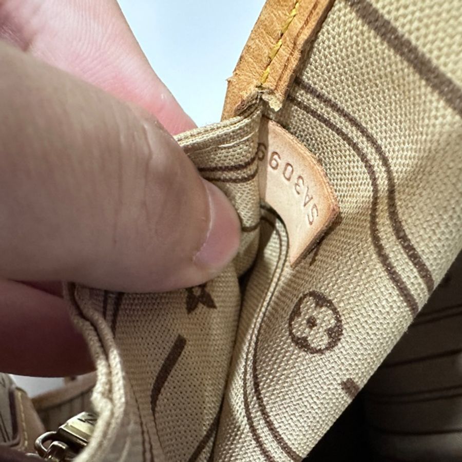 LV neverfull MM經典款老花購物包-16