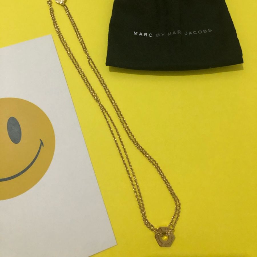 MARC BY MARC JACOBS 金色螺帽造型項鍊-4