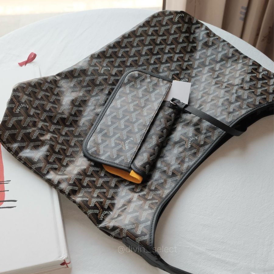 Goyard Bohème hobo bag 狗牙hobo肩背包 托特包 黑黑-5