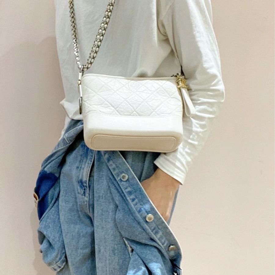 Chanel Gabrielle奶油白金流浪包🤍-3