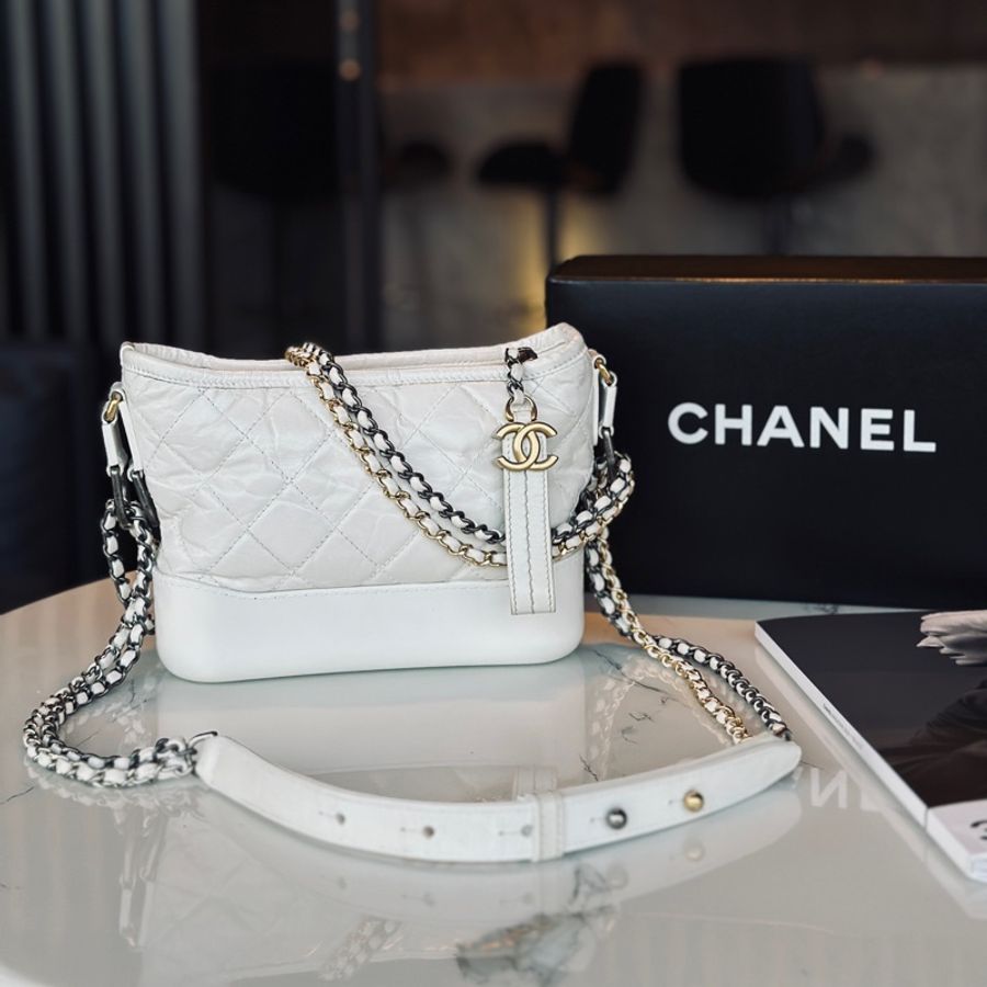 Chanel Gabrielle奶油白金流浪包🤍-10
