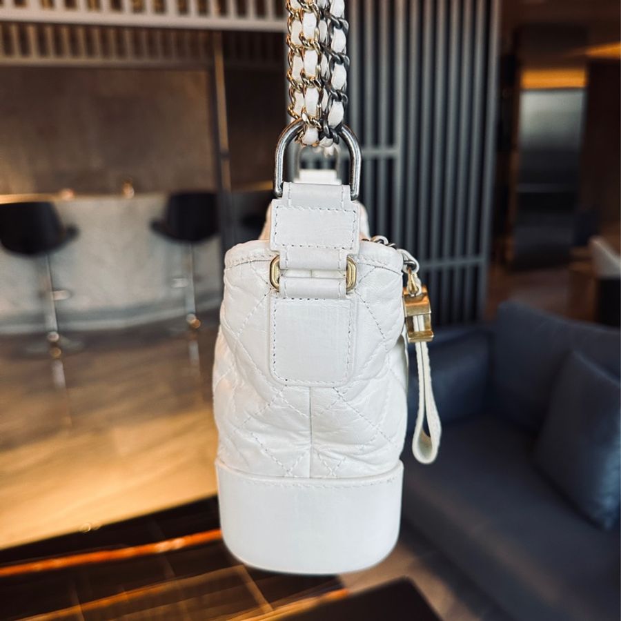 Chanel Gabrielle奶油白金流浪包🤍-12