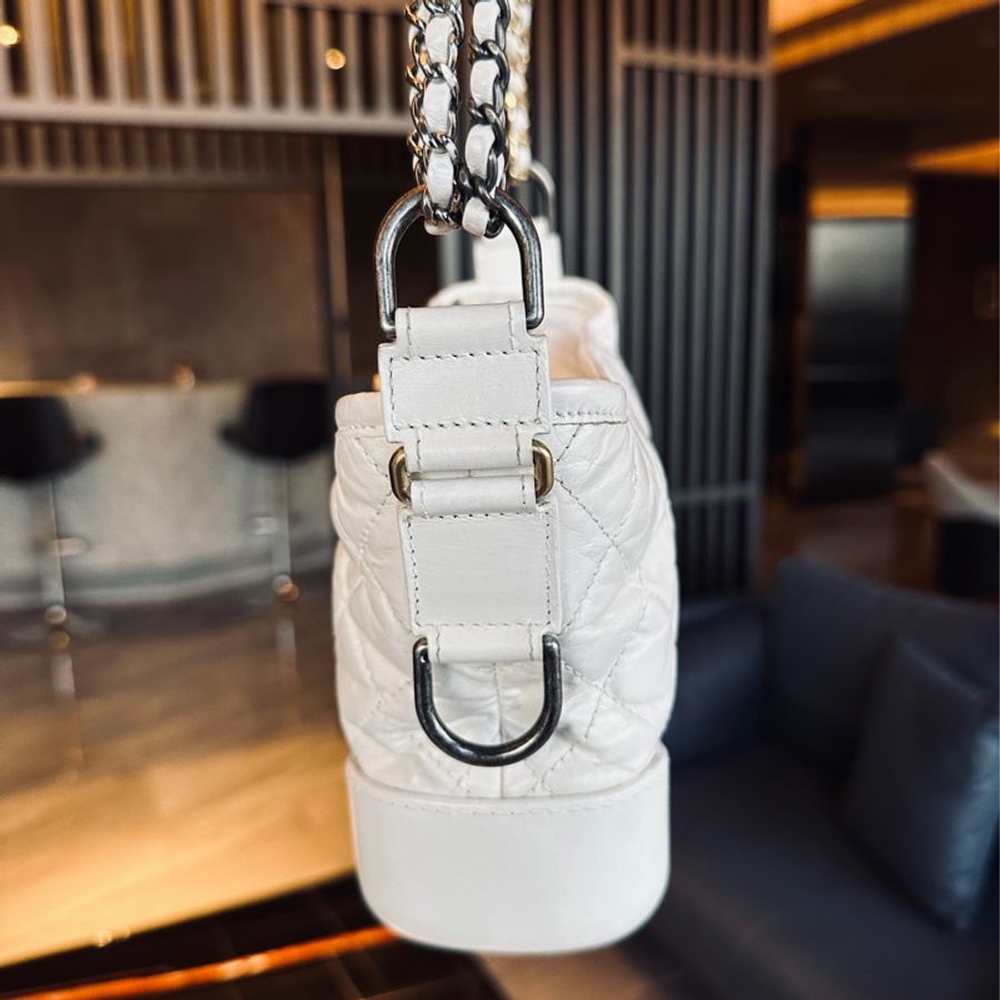 Chanel Gabrielle奶油白金流浪包🤍-13
