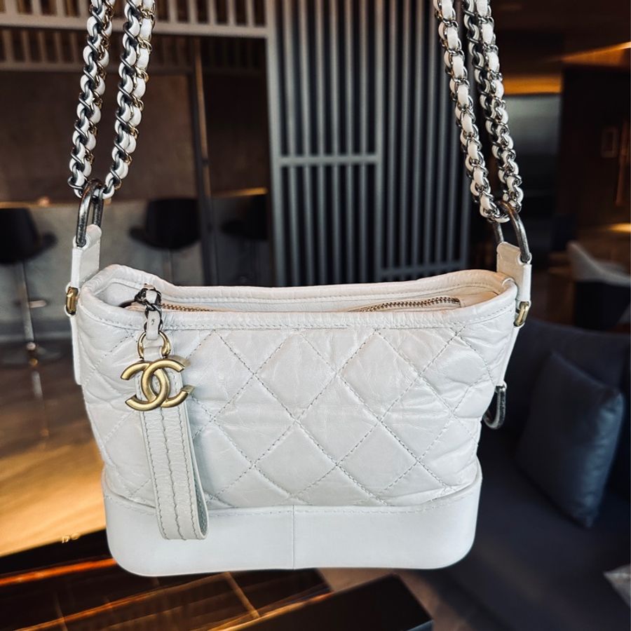 Chanel Gabrielle奶油白金流浪包🤍-14