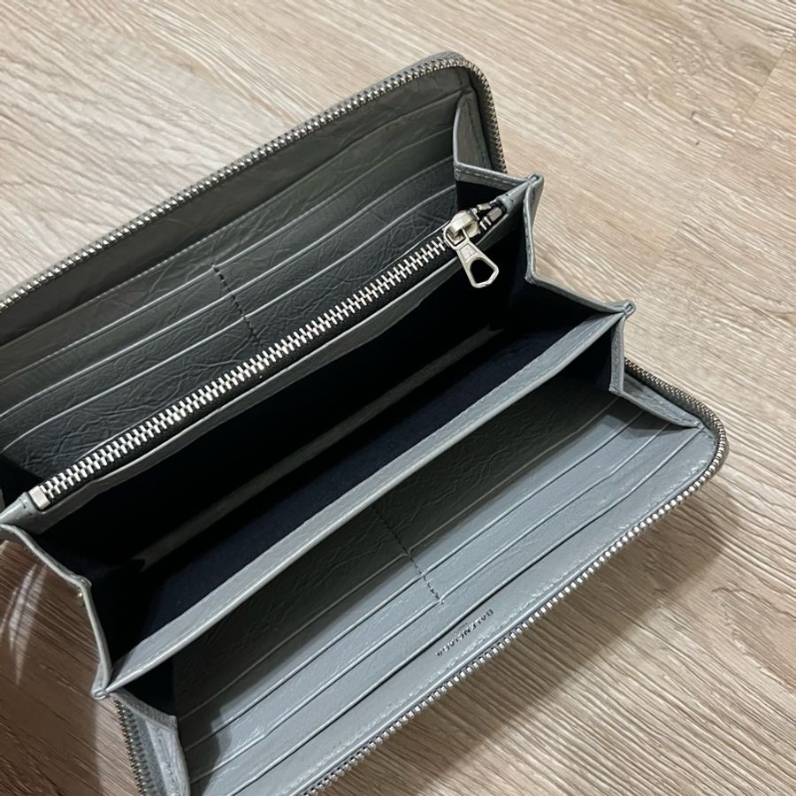 瑞奇二手精品 balenciaga 小羔羊皮 長夾 美品-1