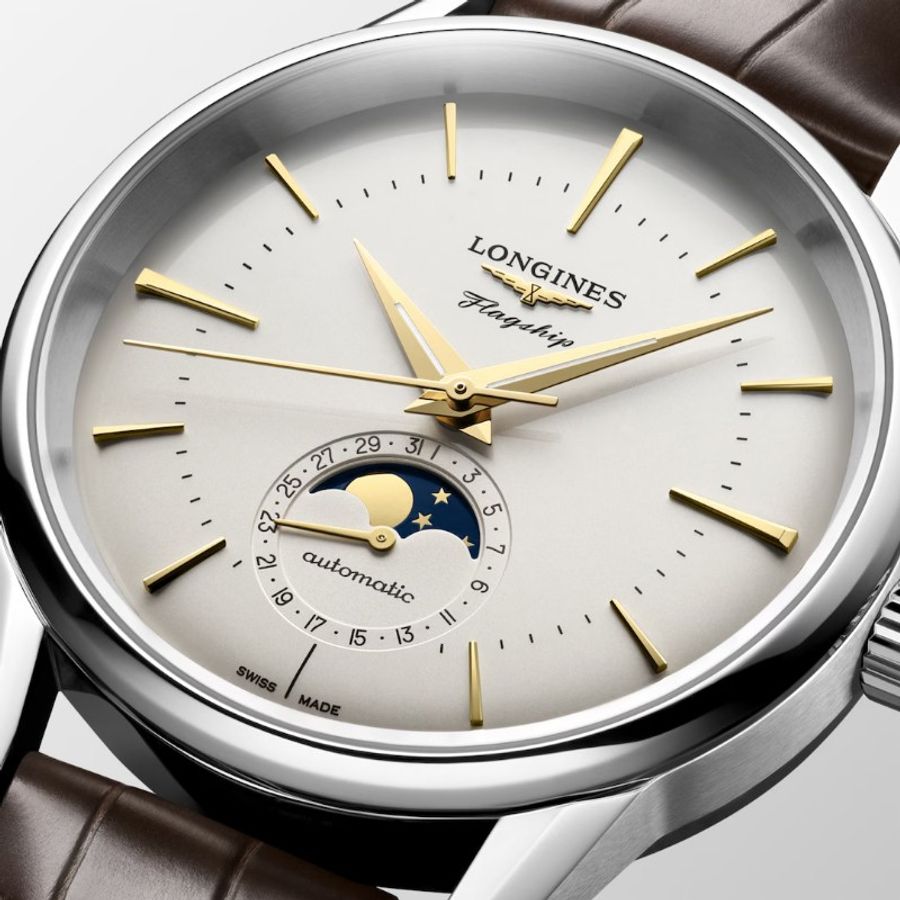 全新 未拆 Longines 自動上鏈機械機芯 不鏽鋼 男士腕表 腕錶 - L4.815.4.78.2-4