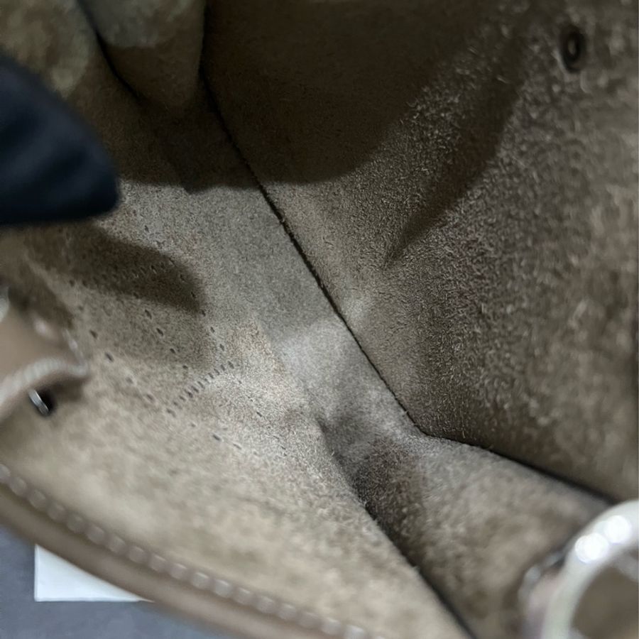 愛馬仕 Hermès Mini Evelyn 大象灰/銀扣/深藍背帶-6