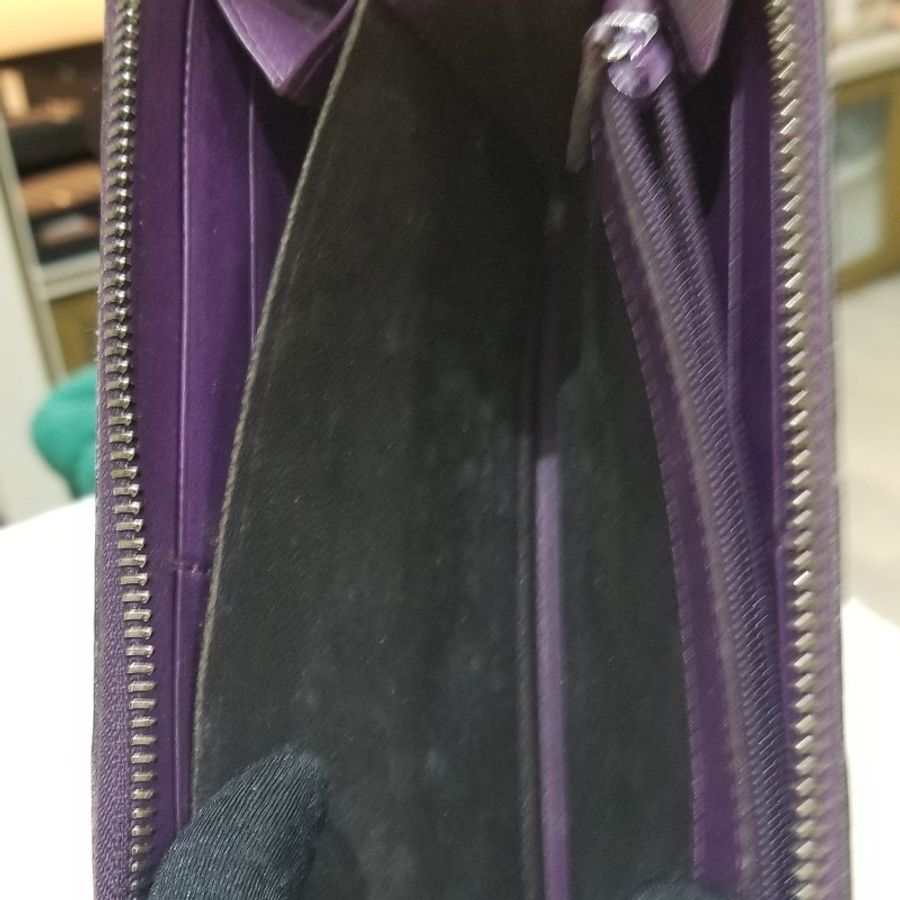 Gucci 紫色細logo長銀包X429-3