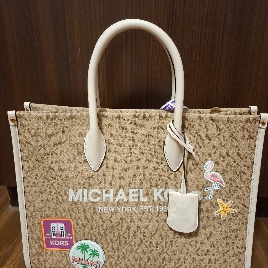 全新未拆Michael Kors邁阿密款紙袋包/托特包-0