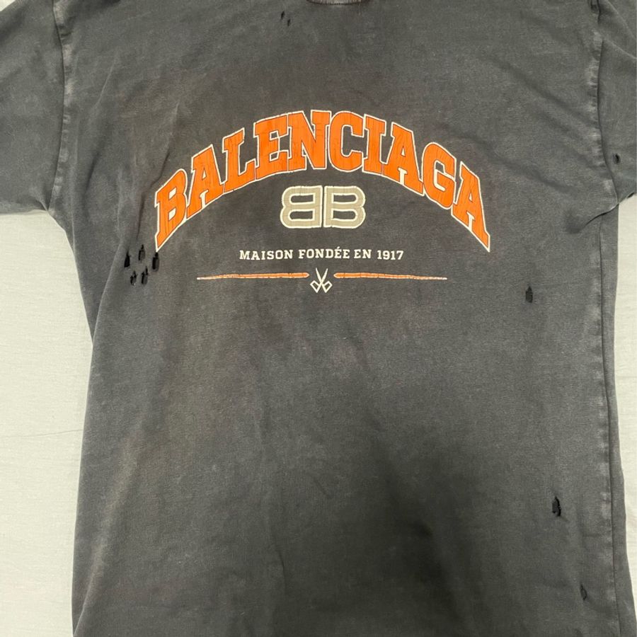 Balenciaga巴黎世家 BB短袖logo t-shirt-0