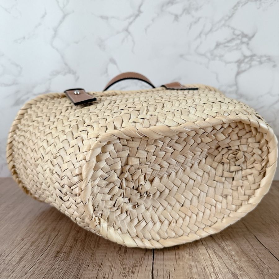 Loewe 羅意威 Small Basket 籃子 編織包 手提包 度假包 牛皮包-9