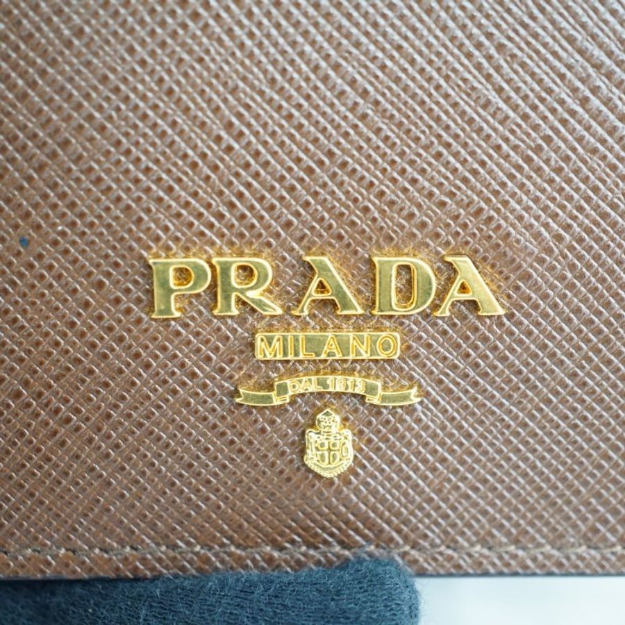 PRADA 牛皮壓紋名片夾 信用卡夾-15