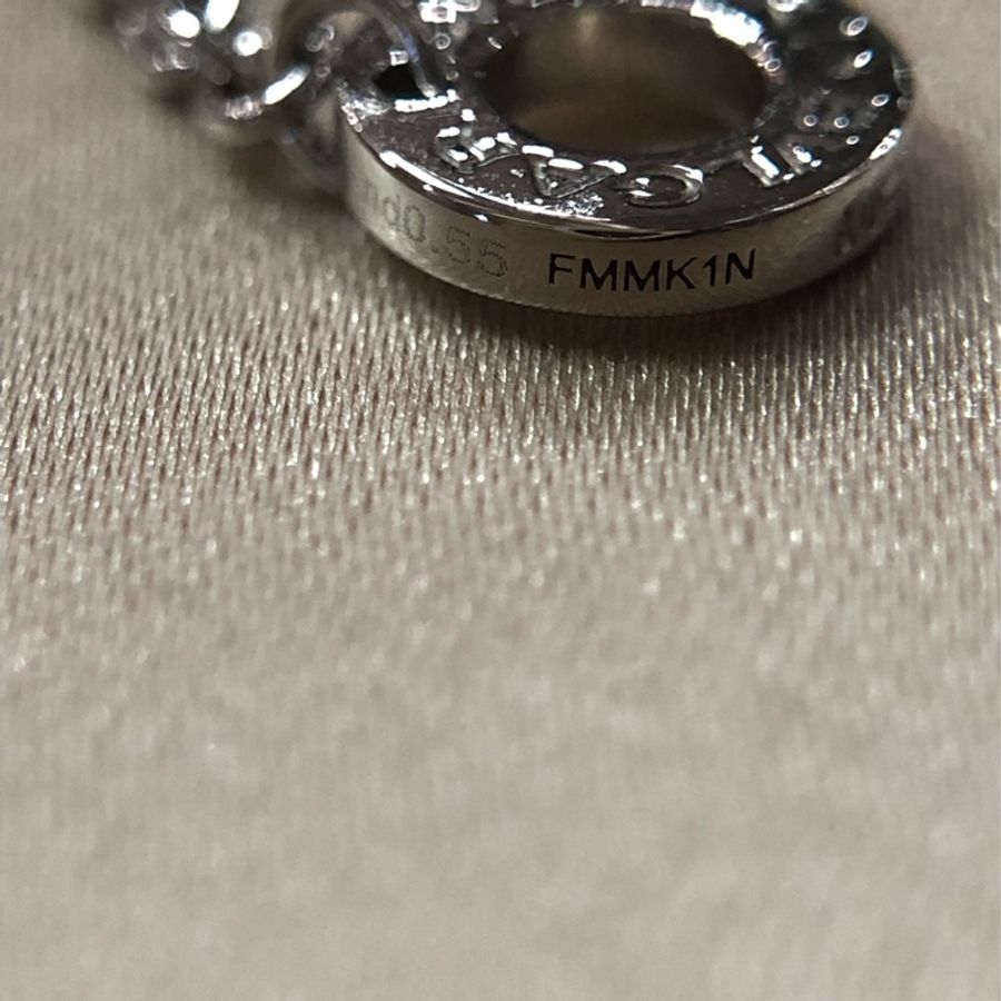 Bvlgari 寶格麗 parentesi系列白金滿鑽回形針鏤空項鍊 男女同款 閃亮唯美 超級稀缺 2017年購入-8