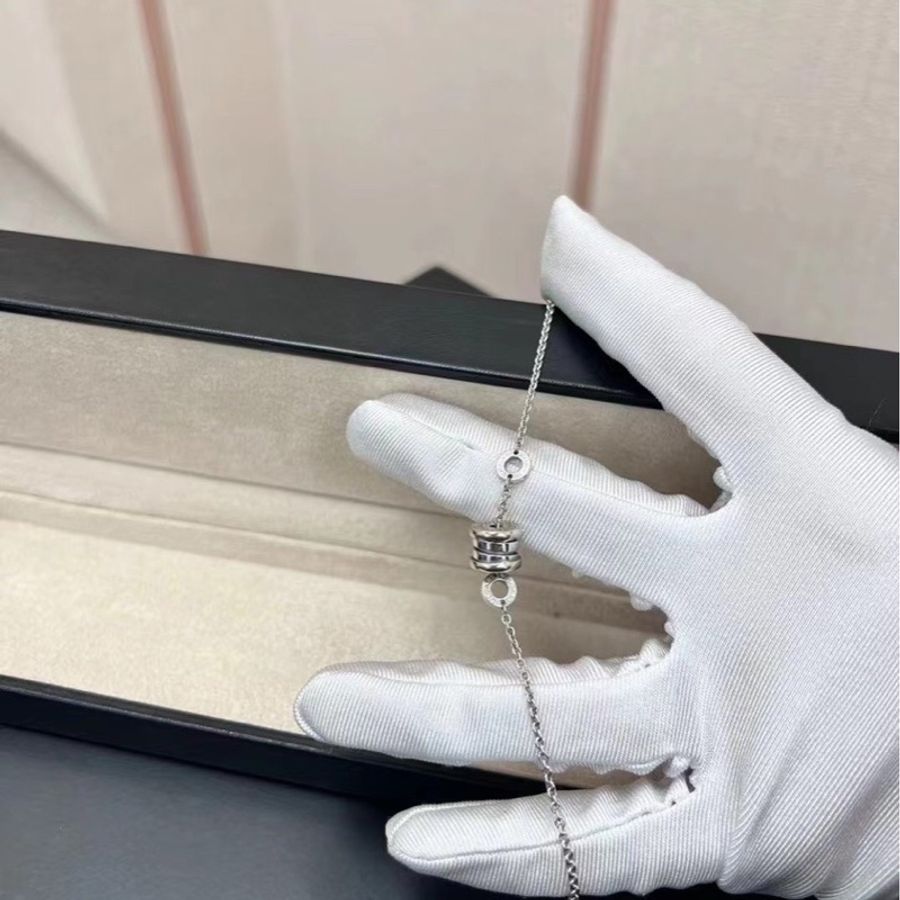 寶格麗 Bvlgari B.zero系列白金彈簧手鍊,2015年購入-0