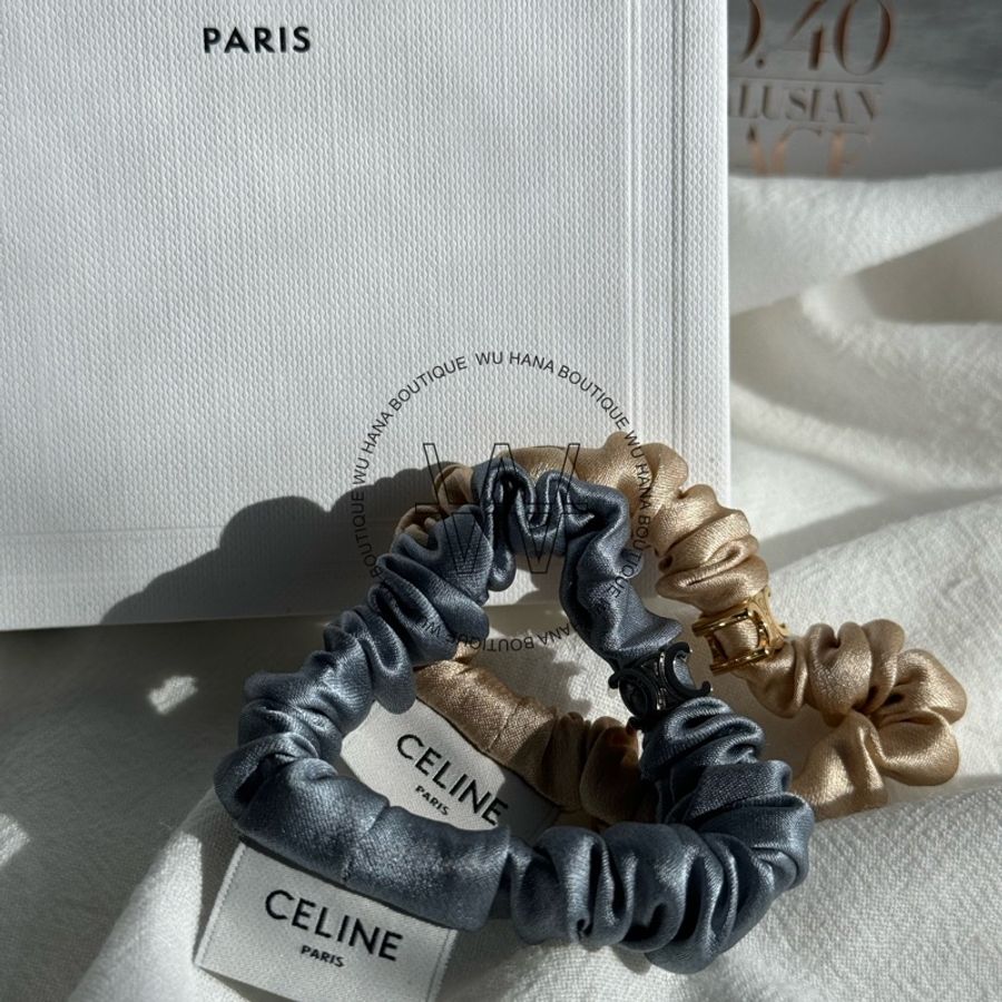 🤍CELINE 緞面髮圈set❣️-3