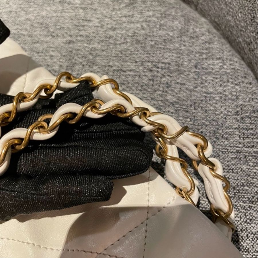 🔥香奈兒垃圾袋白金小號Chanel 22bag S🔥-34