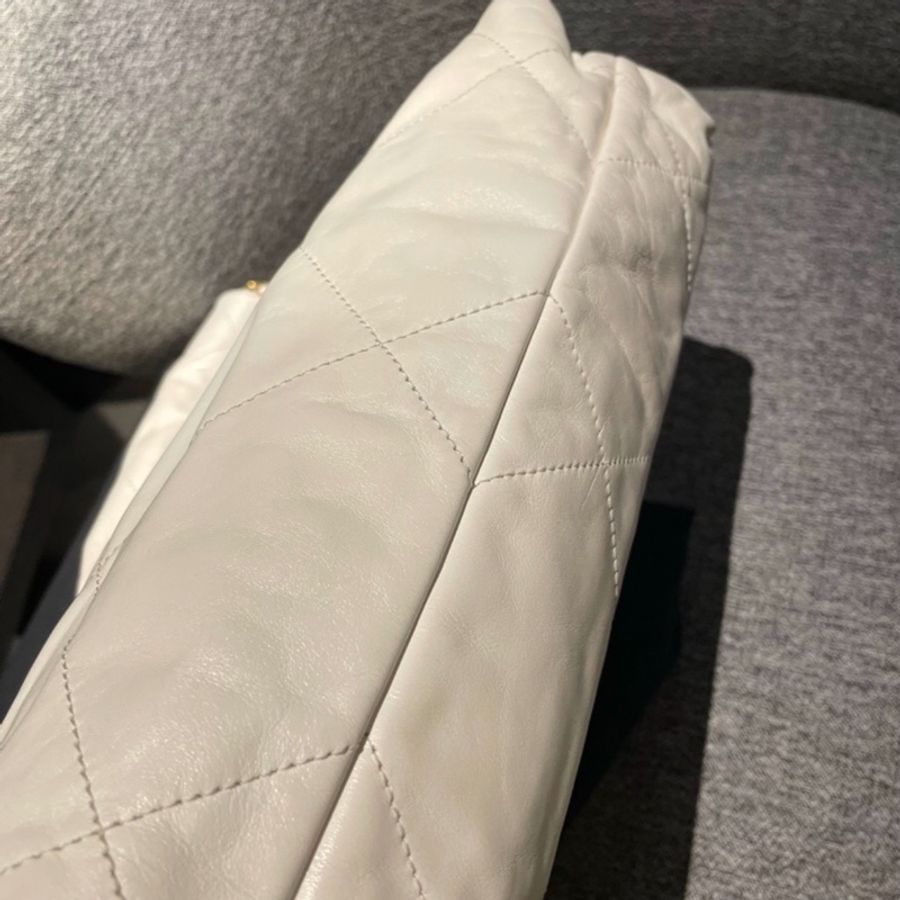 🔥香奈兒垃圾袋白金小號Chanel 22bag S🔥-62