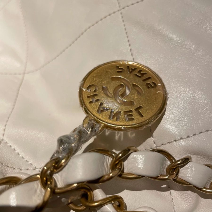 🔥香奈兒垃圾袋白金小號Chanel 22bag S🔥-76