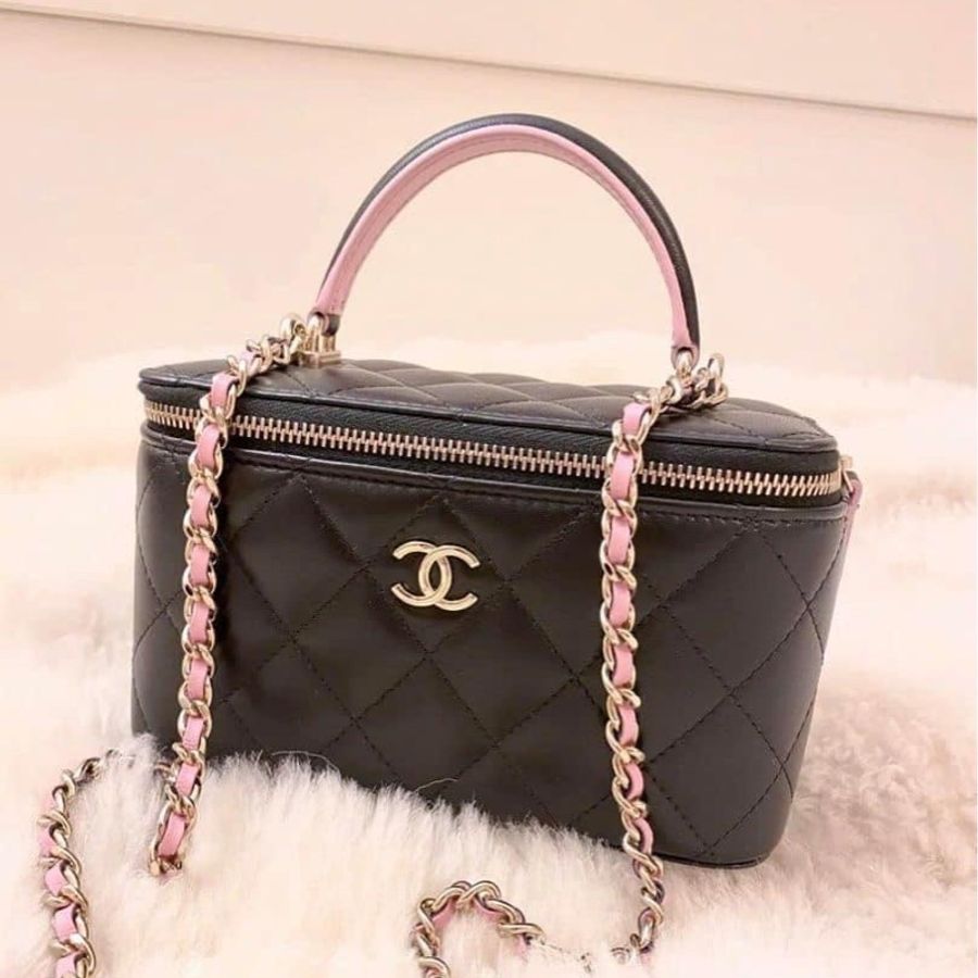 CHANEL 黑粉長盒子(全新)-0