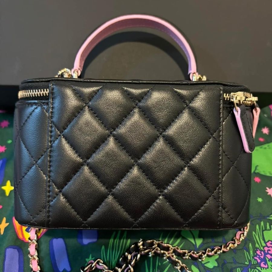CHANEL 黑粉長盒子(全新)-6