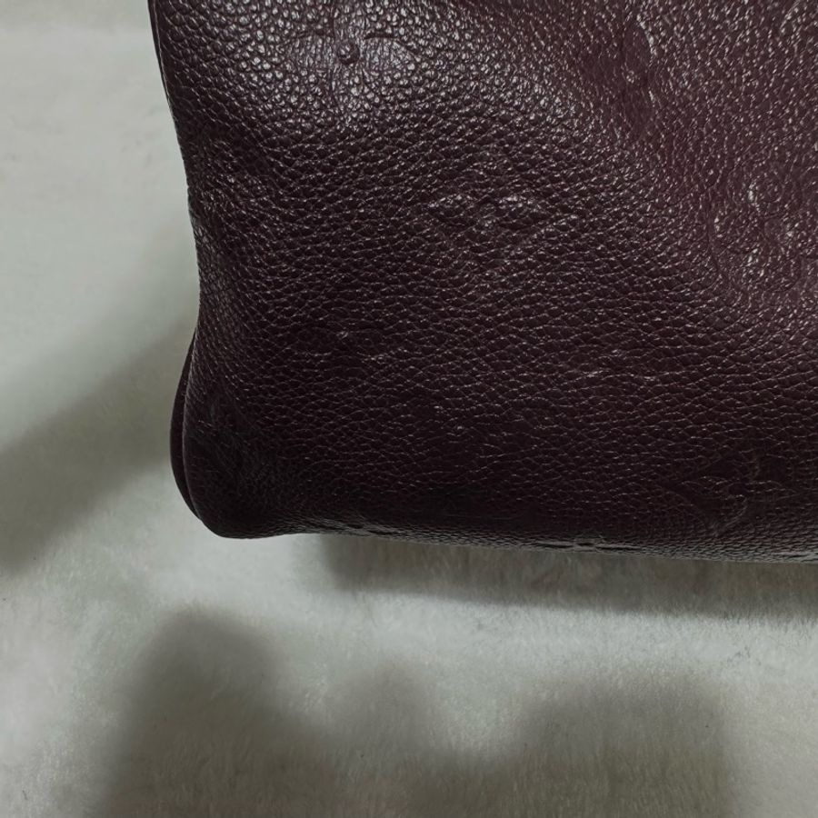 LV speedy 25 牛皮壓紋 肩背 斜背 手提包-23