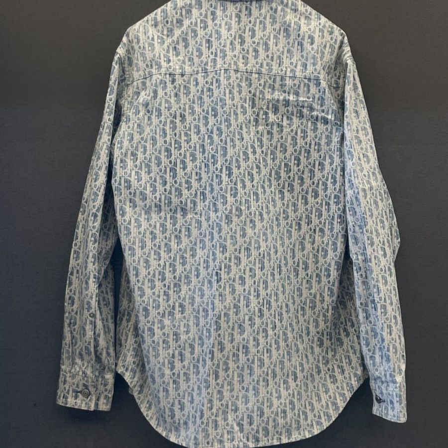 Dior×Stussy聯名款滿印提花襯衫外套 39號-1