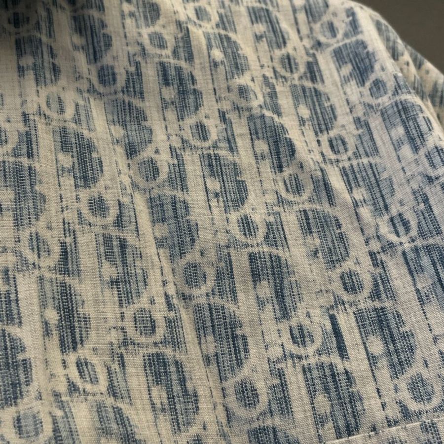 Dior×Stussy聯名款滿印提花襯衫外套 39號-4