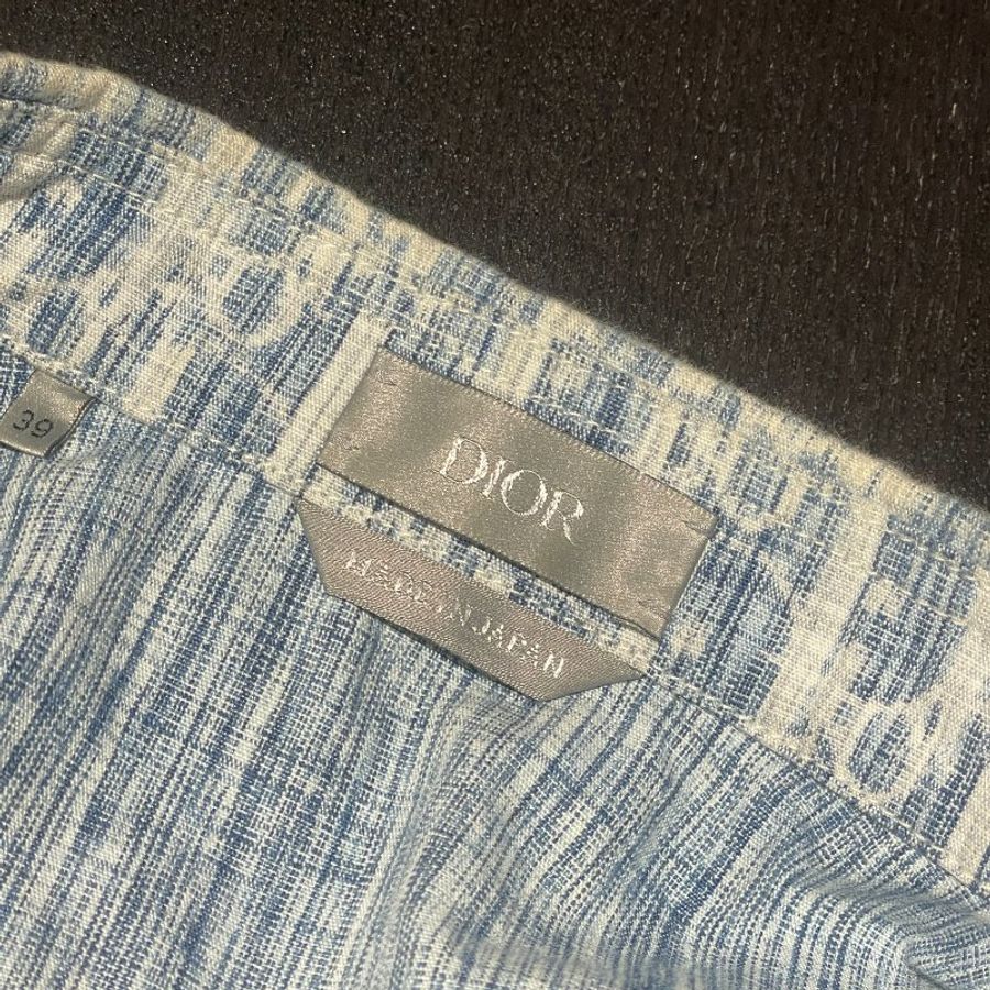 Dior×Stussy聯名款滿印提花襯衫外套 39號-6