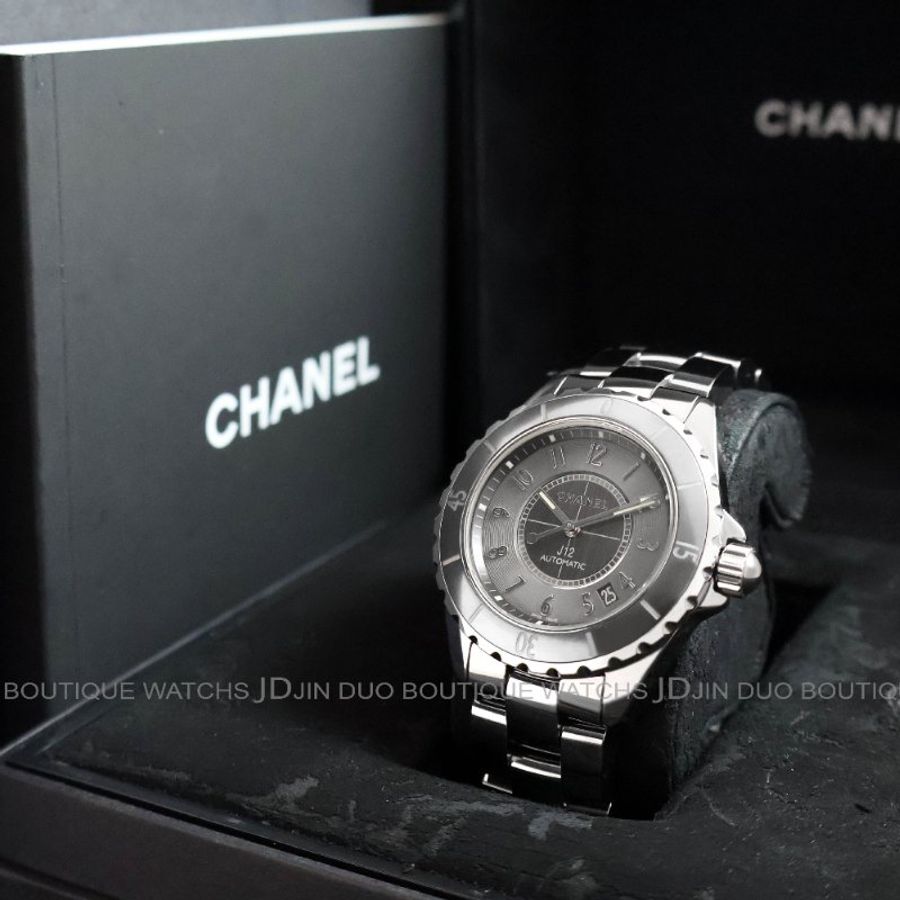 金鐸精品~2366 CHANEL香奈兒 J12 H2979 CHROMATIC鈦陶瓷38mm自動上鍊女用腕錶-5