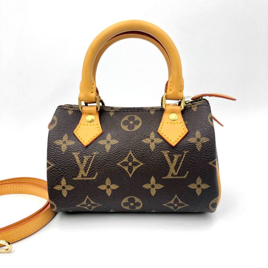 Louis Vuitton 經典老花 迷你speedy Nano,LV,mini,小廢包,隨身包,二手真品,正品,現貨,免運-0