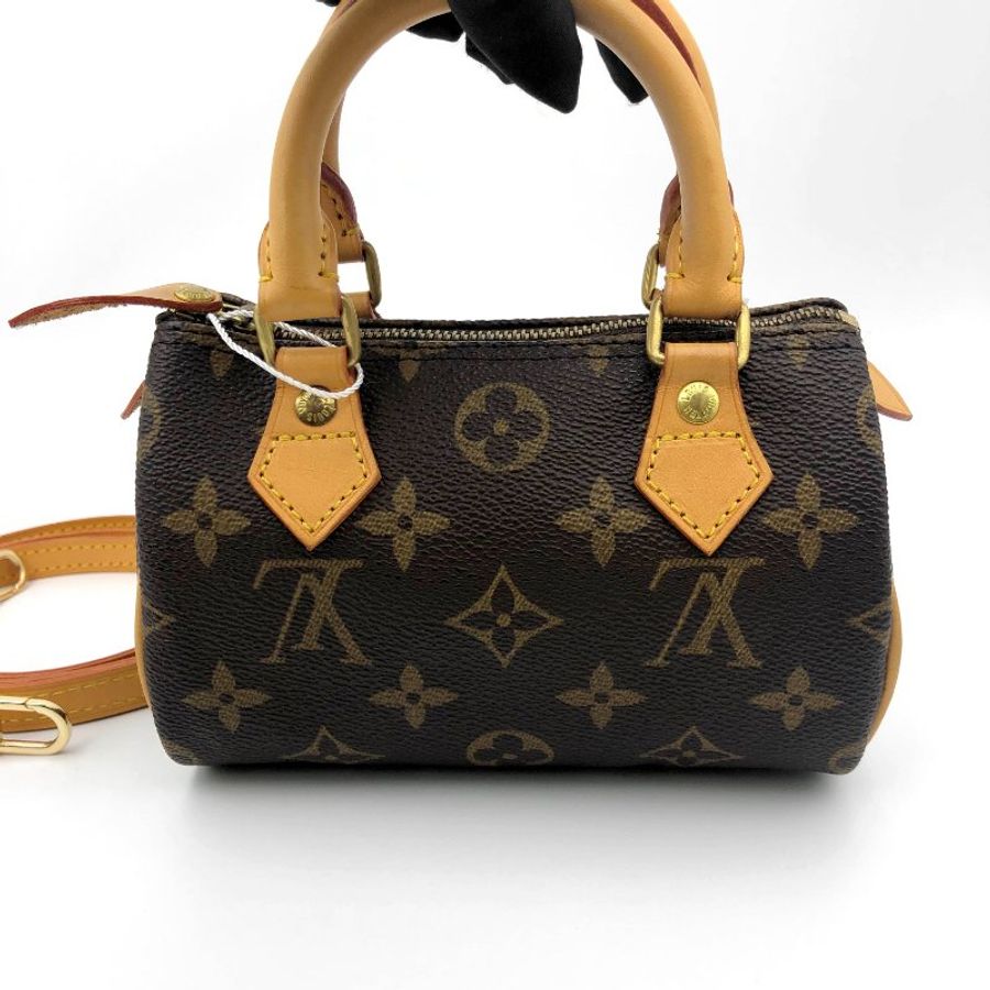 Louis Vuitton 經典老花 迷你speedy Nano,LV,mini,小廢包,隨身包,二手真品,正品,現貨,免運-4