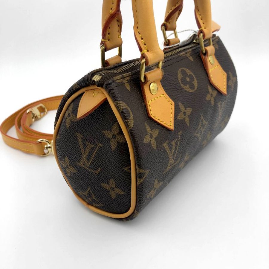 Louis Vuitton 經典老花 迷你speedy Nano,LV,mini,小廢包,隨身包,二手真品,正品,現貨,免運-7