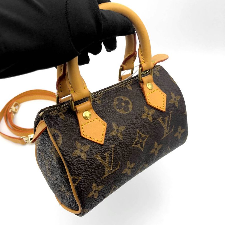 Louis Vuitton 經典老花 迷你speedy Nano,LV,mini,小廢包,隨身包,二手真品,正品,現貨,免運-8