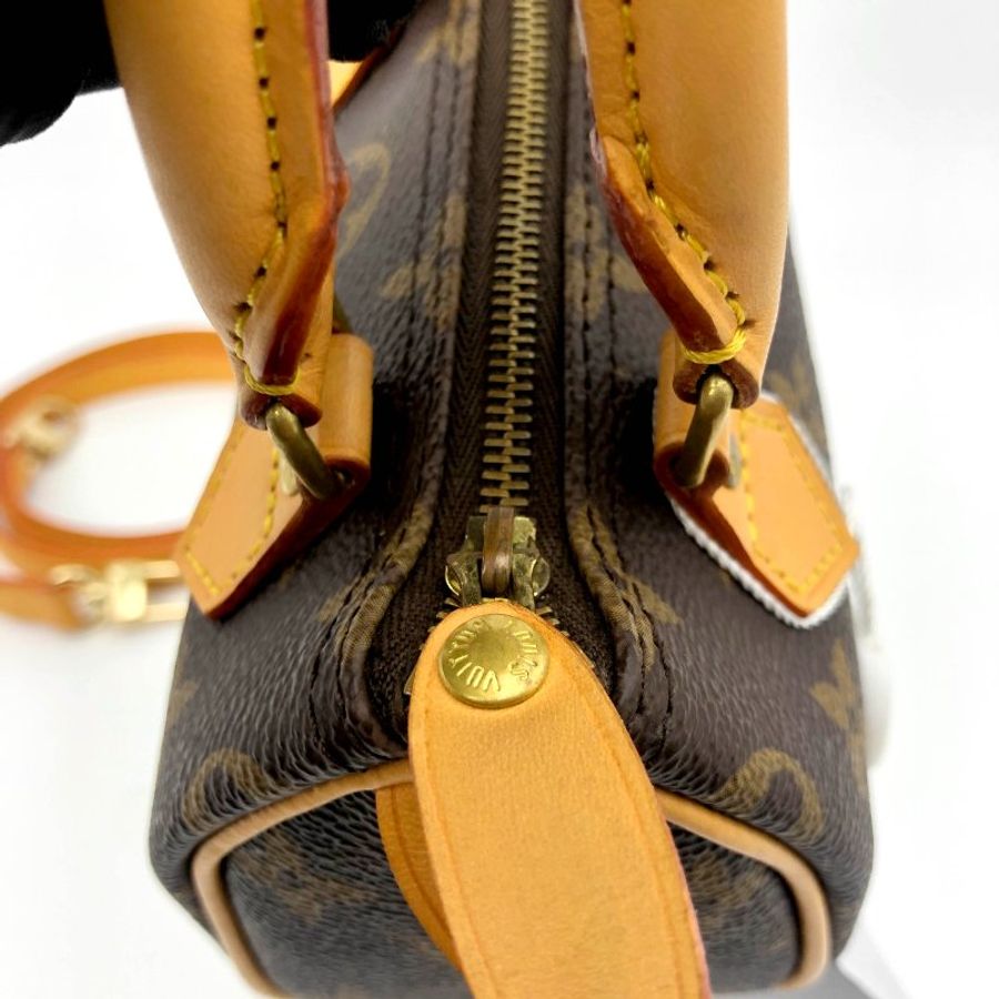 Louis Vuitton 經典老花 迷你speedy Nano,LV,mini,小廢包,隨身包,二手真品,正品,現貨,免運-10