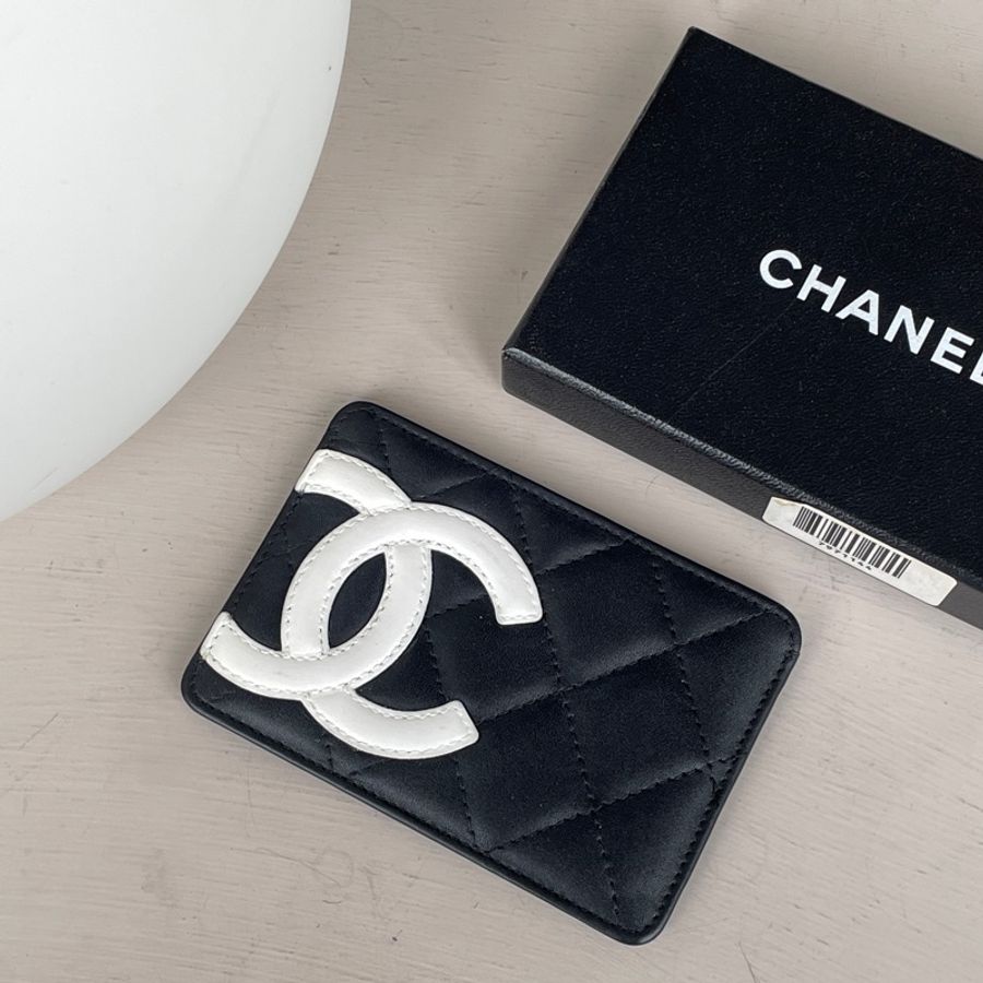 Chanel康朋黑白卡夾-0
