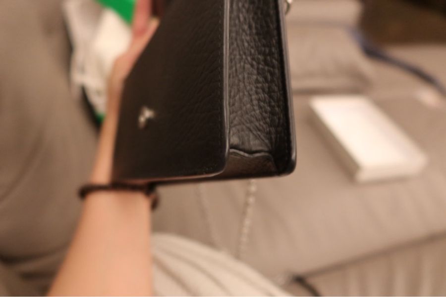 Maison Margiela four-stitch leather wallet-on-chain-7
