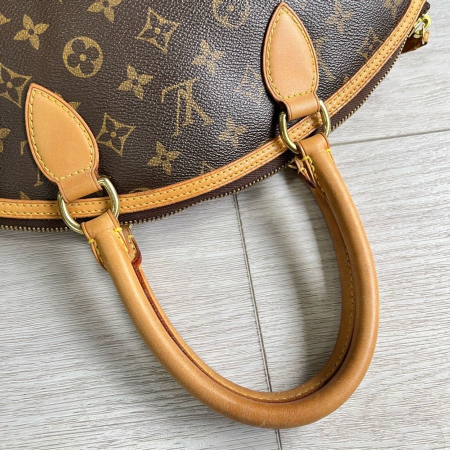 LV LOCKIT 經典花紋拉鍊手提包-7