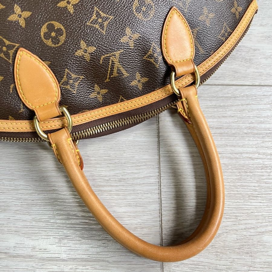 LV LOCKIT 經典花紋拉鍊手提包-8