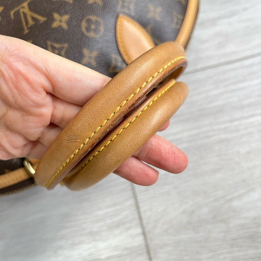 LV LOCKIT 經典花紋拉鍊手提包-9