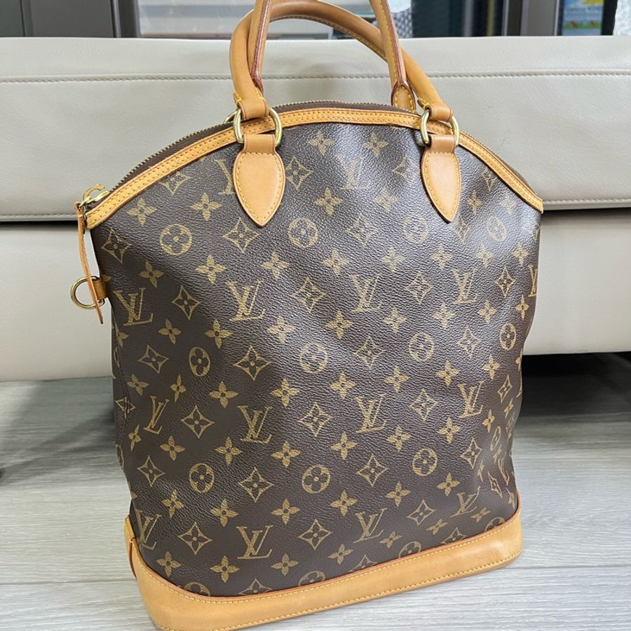 LV LOCKIT 經典花紋拉鍊手提包-10