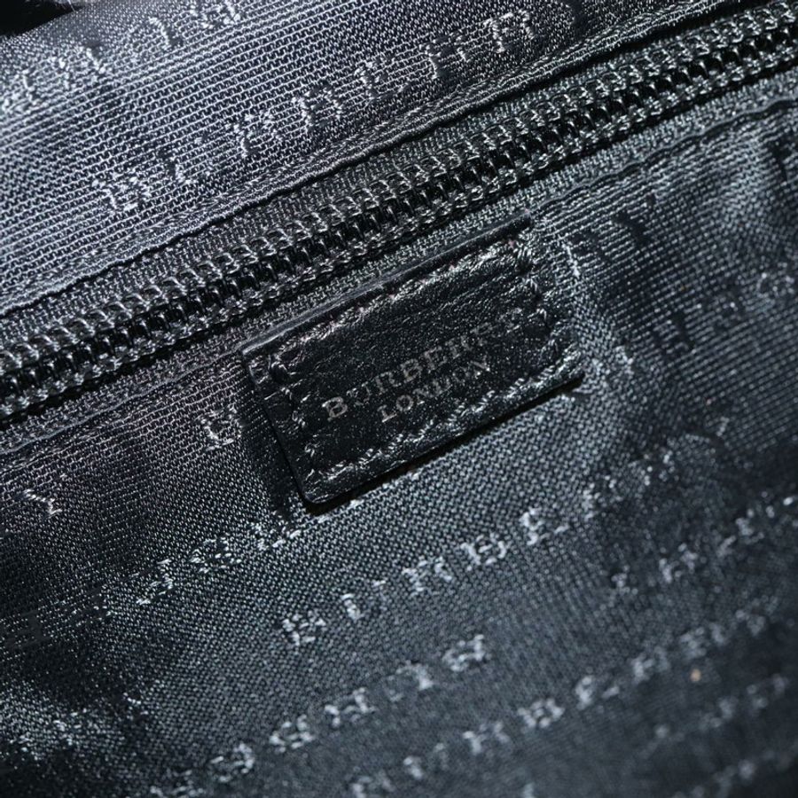 【日本直送】BURBERRY Nova 格紋手提包,皮革尼龍材質,兩用,黑色,正品 bs16211-20