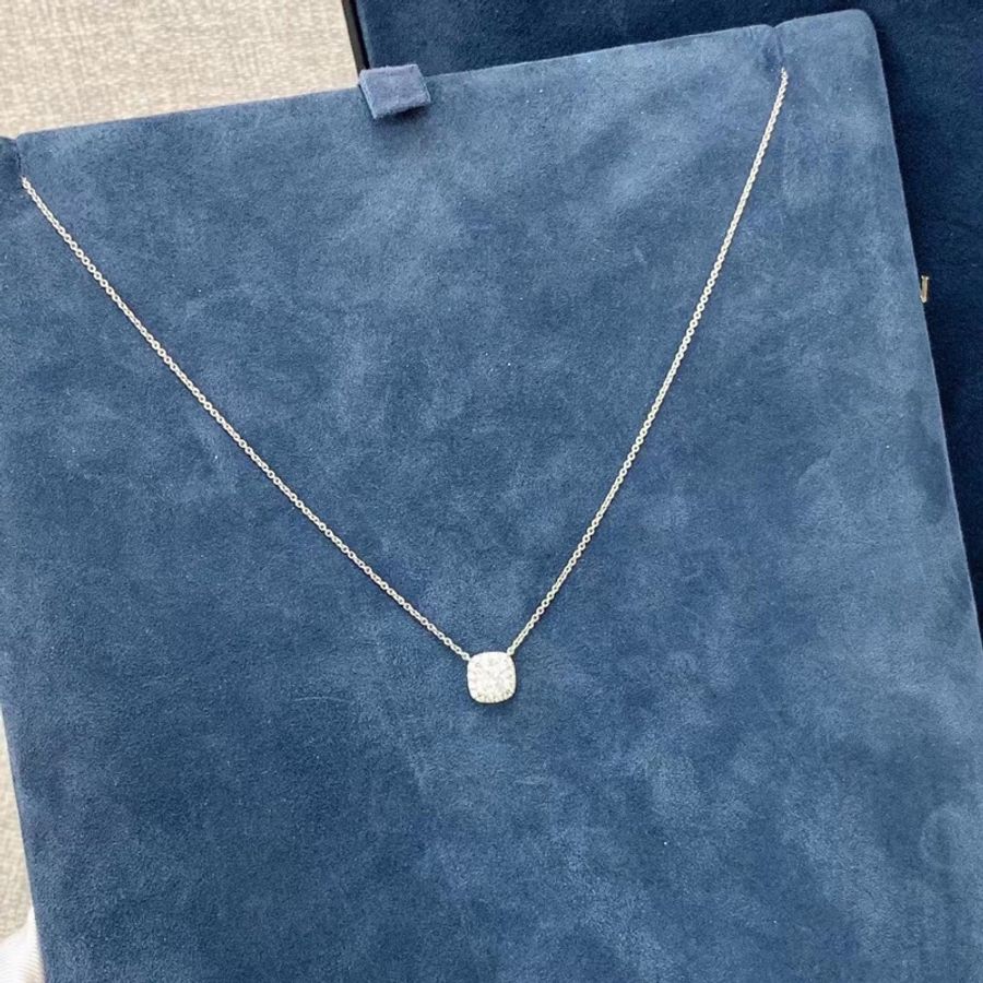 Harry Winston 海瑞溫斯頓1克拉豪華鑲嵌項鍊,主鑽1.01ct,顏色f,淨度vs2-5