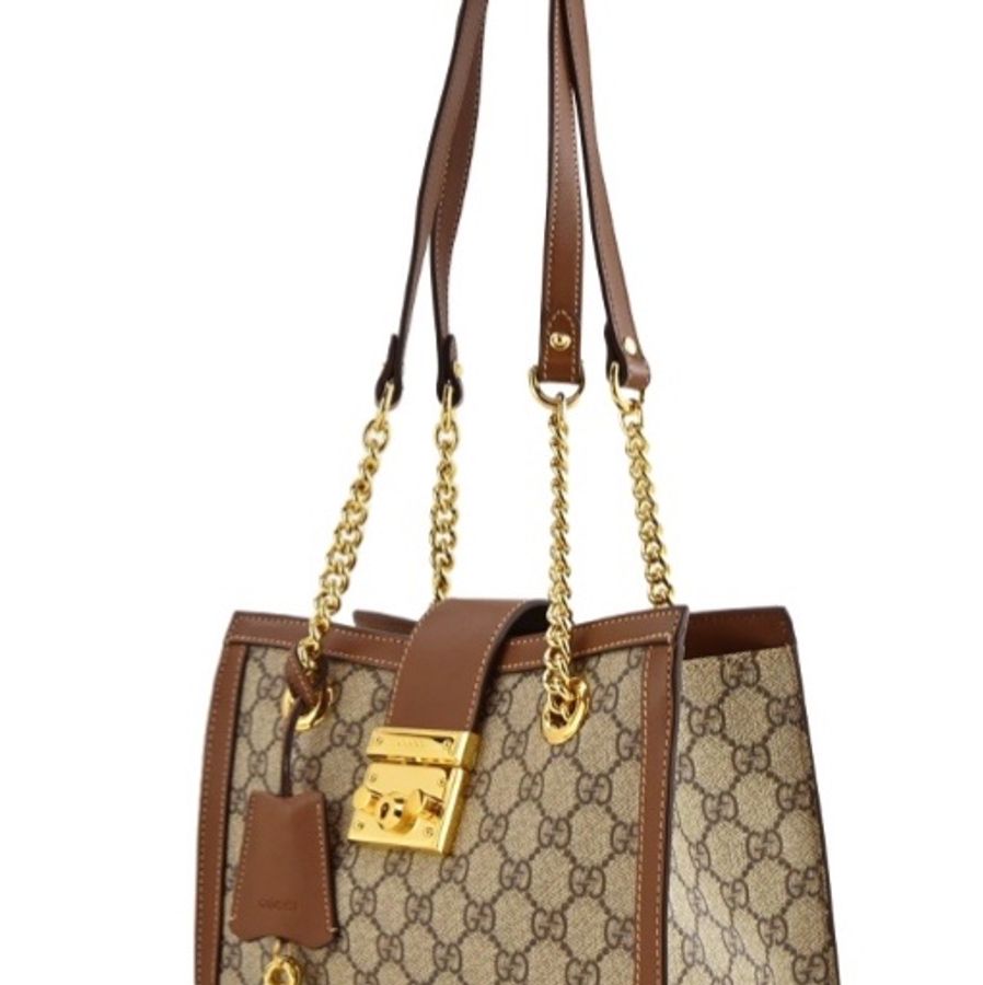 Gucci padlock 棕色小號肩包-0