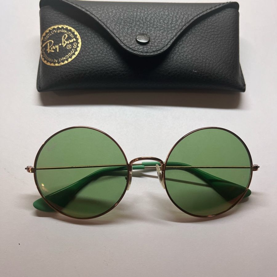 Rayban 雷朋圓框淺色墨鏡 太陽眼鏡-0