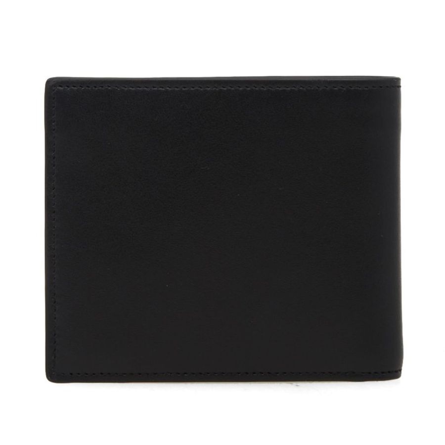 YSL 聖羅蘭 Saint Laurent LOGO設計 小牛皮 對折短夾-3