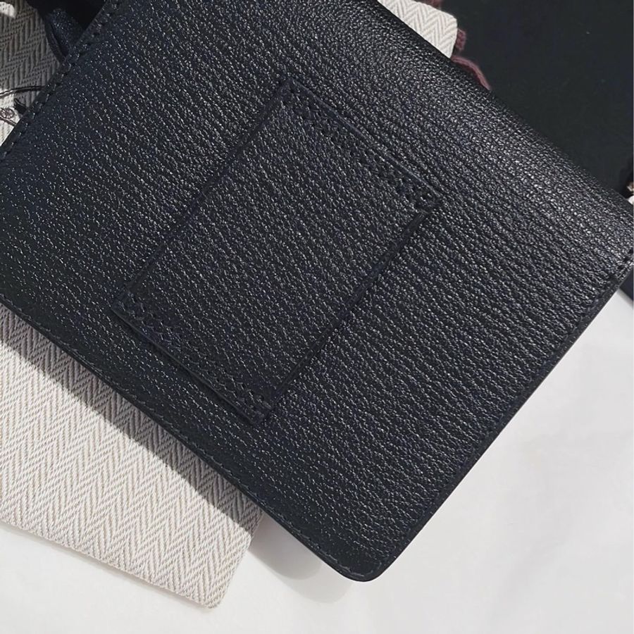 Hermes roulis slim 黑色 山羊皮 淡金釦-1