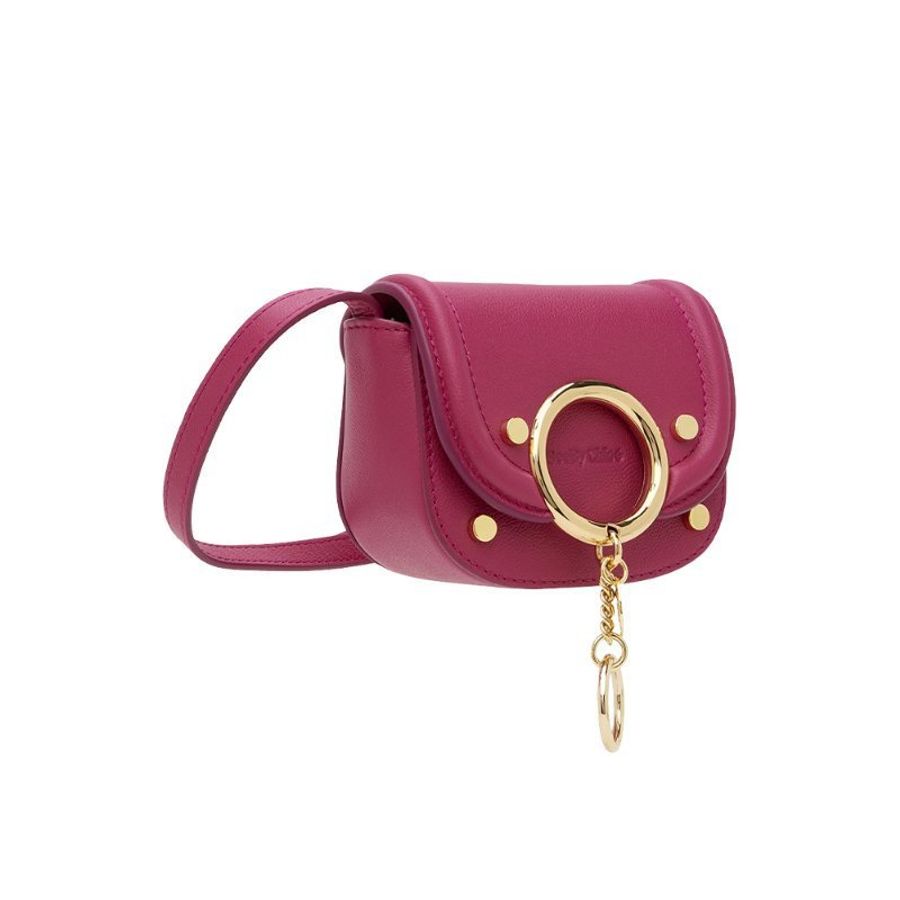 See By Chloe Micro Mara Crossbody Bag for Women in Magnetic Pink (CHS23WPB26388-6Q4)-1