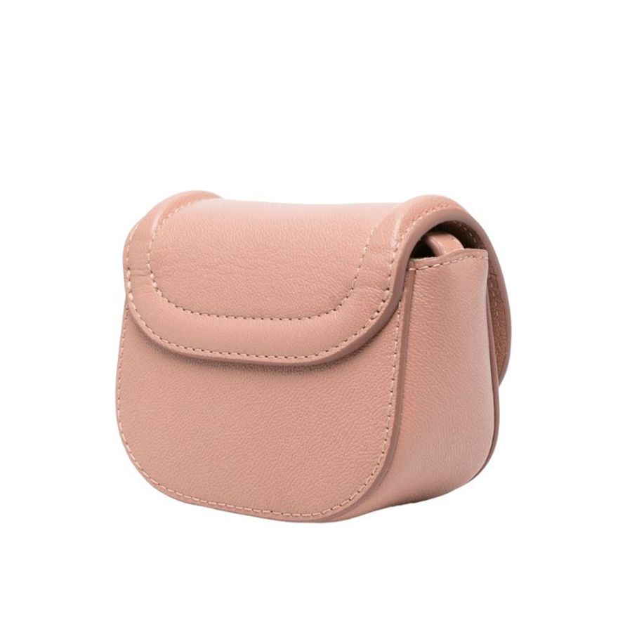 See By Chloe Micro Mara Crossbody Bag for Women in Coffee Pink (CHS23WPB26388-6I3)-2